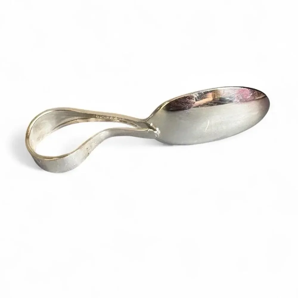 Silverplate 1952 Oneida ENCHANTMENT/ LONDON TOWN CURVED BABY SPOON 3 1/2